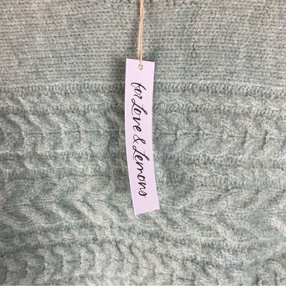 For Love and Lemons Green Knit Sweater NWT Size S - Picture 4 of 8
